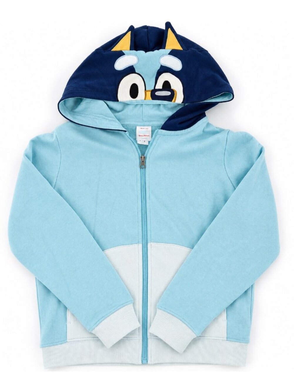 Bluey Zip-Up Hoodie Jacket Size 10 140 cm Character Hood